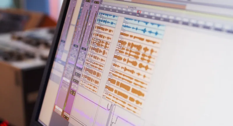 Session de mixage multipiste ouverte dans Pro Tools